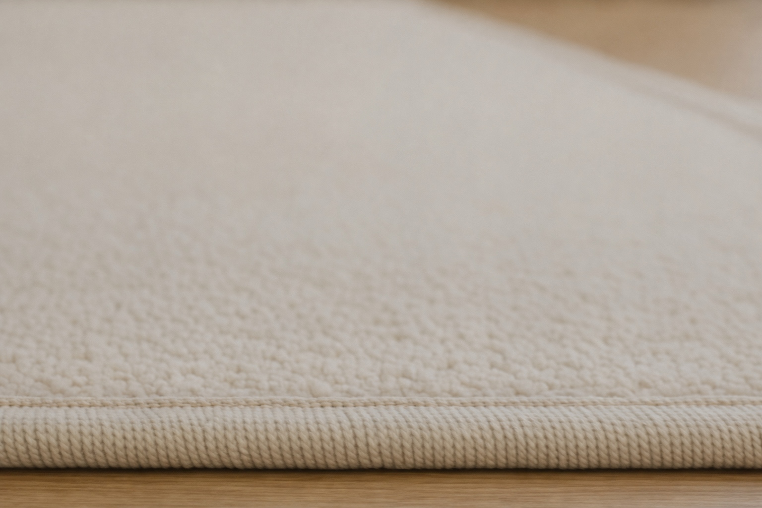 Custom stair runner with whipped edge